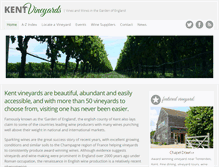 Tablet Screenshot of kentvineyards.com